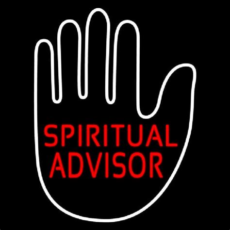 Custom Red Spiritual Advisor With Palm Neon Sign Usa Custom Neon