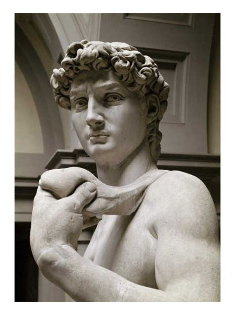 David Detail Giclee Print Michelangelo Portrait Sculpture