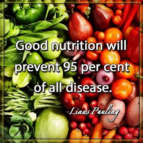 Good Nutrition Will Prevent 95 Per Cent Of All Disease Picture Quotes