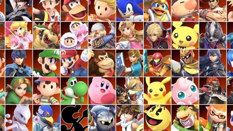 Super Smash Bros Ultimate All Characters Youtube
