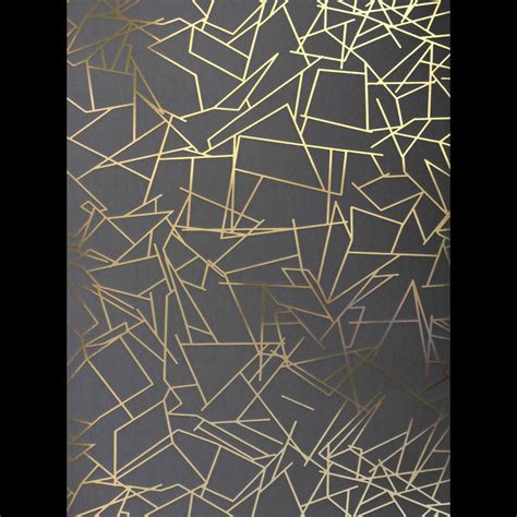 Grey And Gold Wallpaper Angles By Erica Wakerly