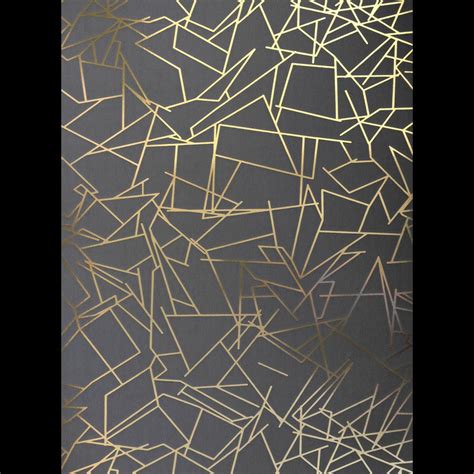 If you're looking for the best geometric wallpaper then wallpapertag is the place to be. Grey and gold wallpaper | 'Angles' by Erica Wakerly