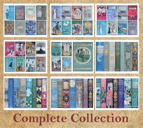 Printable Vintage Book Covers Printable Bookmarks Book Etsy