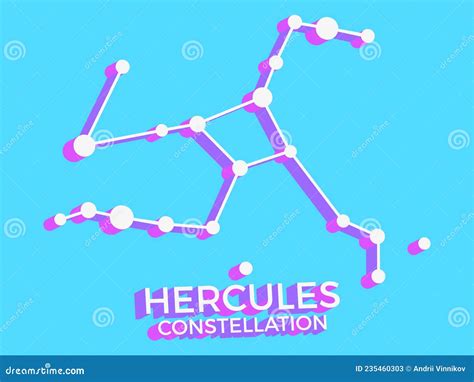 Hercules Constellation 3d Symbol Constellation Icon In Isometric Style