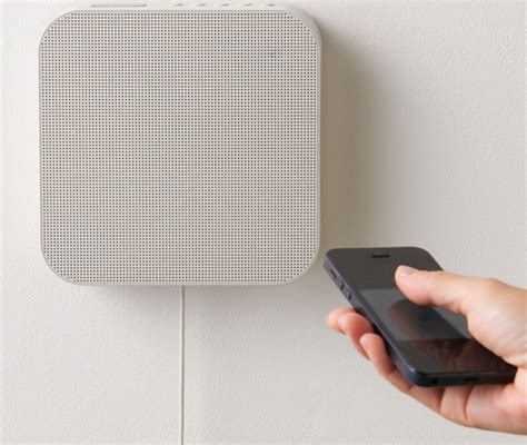 Mujis Minimalist Wall Mounted Speaker Plays Music Straight From Your