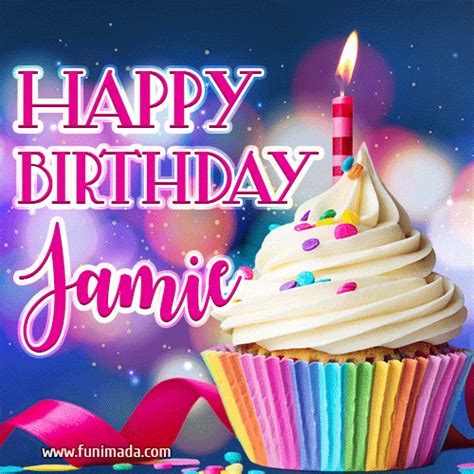 Share the best gifs now >>>. Happy Birthday Jamie - Lovely Animated GIF — Download on ...