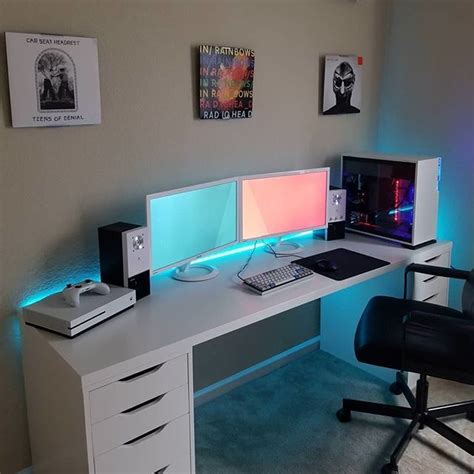50 Cool Trending Gaming Setup Ideas Gaming Setup Bedroom Xbox Ps4 Couples Ideas In 2020