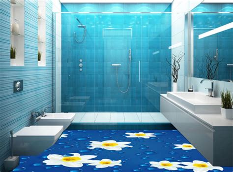Lowest prices on bathroom floor tiles, shop all bathroom tiles at victorian plumbing. Customize Floor Mural | Blue bathroom, Bathroom design ...