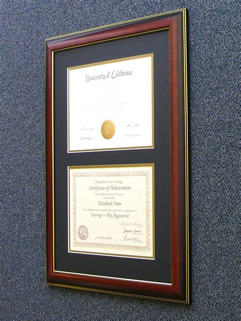 C55 Double Diploma Frames