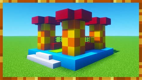Minecraft Tutorial How To Make A Working Bouncy House Quick Builds