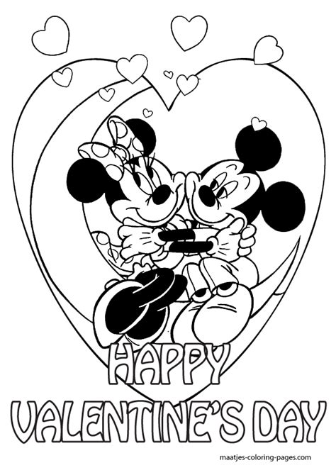 Valentine Mickey Mouse Coloring Pages Troscatch
