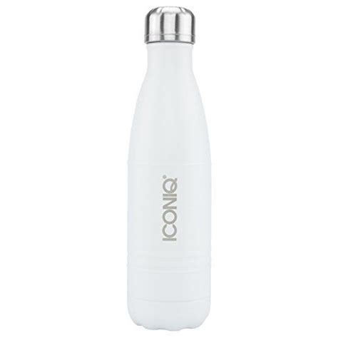 Iconiq Stainless Steel Vacuum Insulated Water Bottle 17 Ounce White