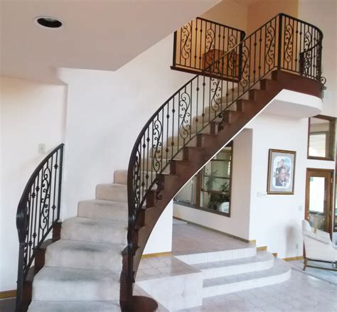 Gilpin black aluminum flange handrail brackets. Handrails for Stairs Interior - HomesFeed
