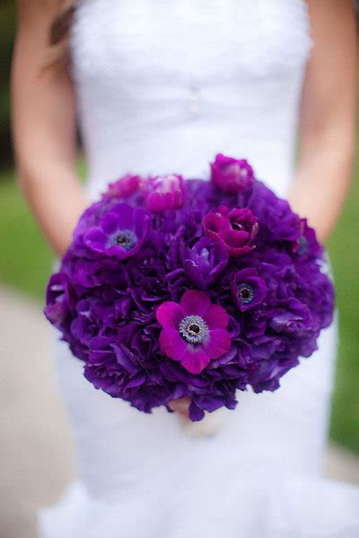 Purple wedding arrangements photography portfolio floral design floral wreath wreaths bridal bouquets ribbons plants train. Wedding Ideas by Color: Purple | BridalGuide