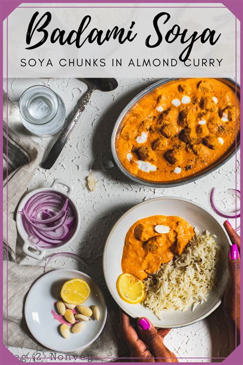 It's a no cooking sweets / dessert made in minutes. Badami soya (Soya chunks almond curry) | Recipe in 2020 | Recipes, Easy potluck recipes, Indian ...