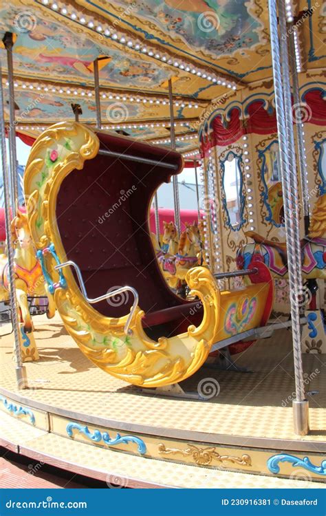 Fun Fair Carousel Ride Stock Image Image Of Pleasure 230916381