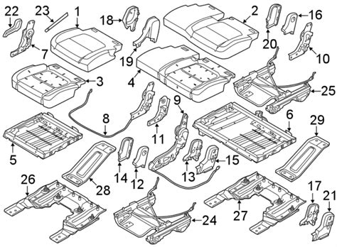 Ford Police Interceptor Utility Seat Adjuster 6040 Seat Seat Cushion