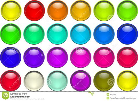 Color Buttons Stock Illustration Illustration Of