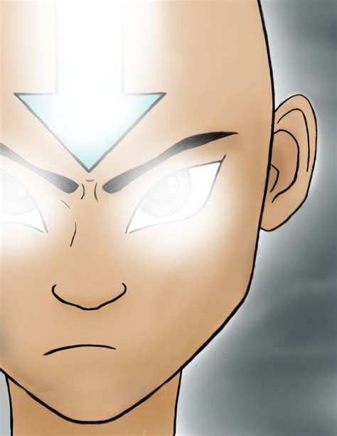 Aang In The Avatar State By Kingwulf On Deviantart