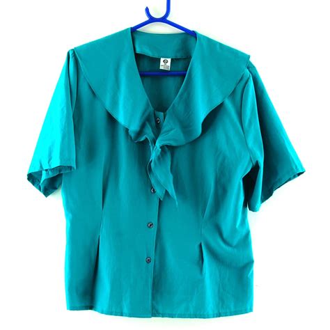 Womens Vintage Tops And Blouses Retro Tops And Blouses Blue17
