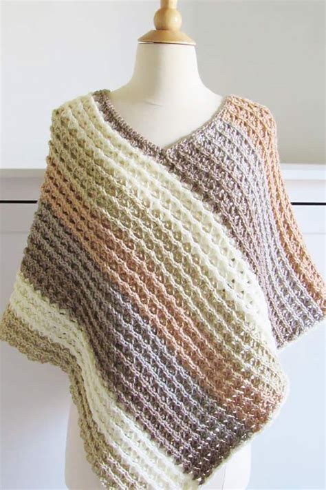 Free Crochet Poncho Patterns For All Sizes Beautiful Dawn Designs