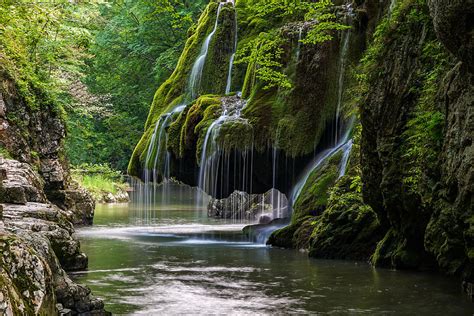 Bigar Waterfall In Romania Seen On A Sunny Day Photograph By George