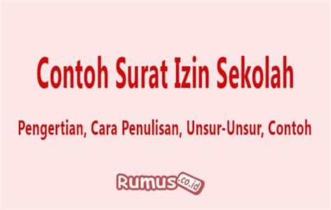 Bagian ini menyatakan alasan yang menyebabkan mengapa sehingga siswa yang disebutkan kepada yth. Contoh Surat Izin Sekolah Sma - Contoh Surat Izin Sakit Guru Kepada Kepala Sekolah Kepala ...