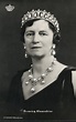 Queen Alexandrine of Denmark (1879-1952) wears the Pearl Poiré Tiara ...