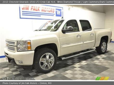 White Diamond Tricoat 2013 Chevrolet Silverado 1500 Ltz Crew Cab 4x4