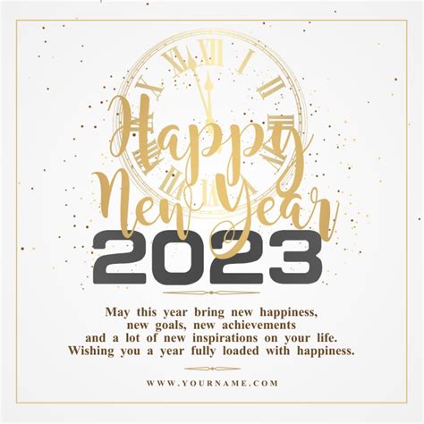 New Year Wishes Template Postermywall