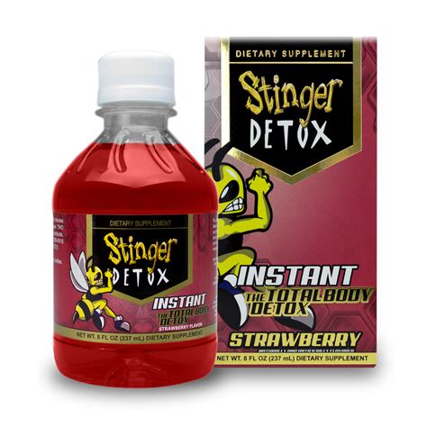 Stinger Instant Detox Liquid Drink Total Body Strawberry 8oz – Same Day