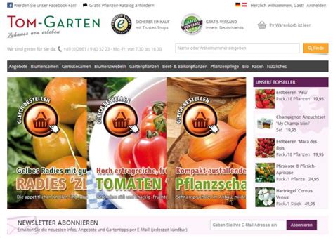 Maybe you would like to learn more about one of these? Wo gibt es einen Tom Garten Gutschein ? Hier klicken & sparen!