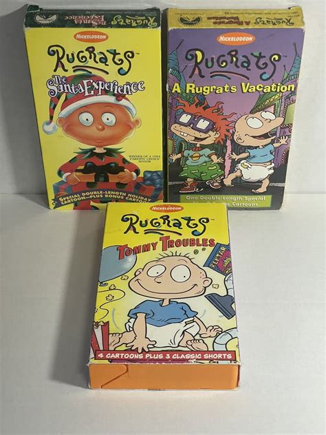 Vintage Rugrats VHS Tape Lot Of 3 Vacation Grelly USA