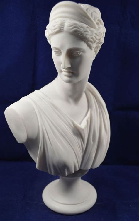 Artemis Sculpture Diana Bust Ancient Greek Goddess Of Hunt Great Statue