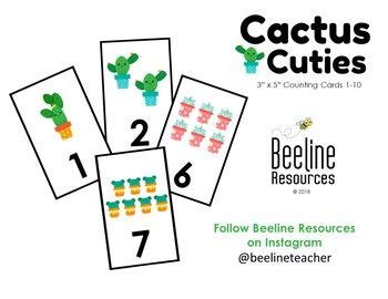 This game is not playable in your browser. FREE* Cactus Cuties Counting Cards 1-10 / 3" x 5 ...
