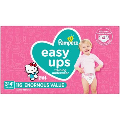 Pampers Easy Ups Size 3t 4t Training Pants 116 Ct Harris Teeter