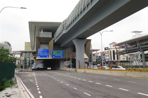 Mrt sbk line connects sungai buloh (northwest of kl) and kajang (southeast of kl) through its 51 km route comprises of 41.5 km elevated guideway with 24 stations and 9.5 km tunnel segment with 7 under ground stations. Surian MRT Station - Big Kuala Lumpur