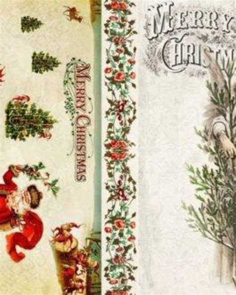 Roycycled Decoupage Paper Christmas Blocks D Etsy