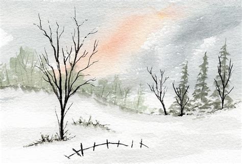 Snow Scene Painting By James Michael Johnson