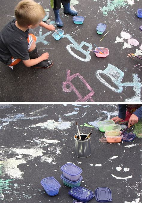 Homemade Sidewalk Chalk Paint A Guaranteed Messy Fun Time Homemade