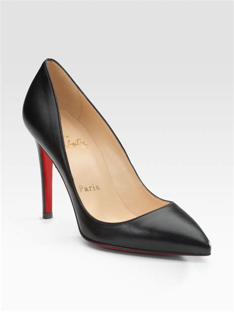 Christian Louboutin Pigalle 100 Leather Pumps In Black Lyst