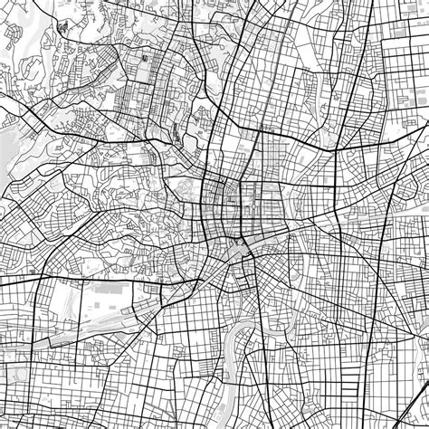 Driving directions and travel map of hamamatsu in shizuoka. Downtown map of Hamamatsu, Japan (浜松市) | HEBSTREITS Sketches | Hamamatsu, Map, Downtown
