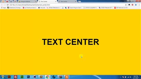 Css Text Align Center Vertical And Horizontal Exemple De Texte