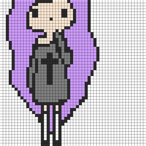 Pastel Goth Tumblr Girl Part 1 Perler Bead Pattern Bead