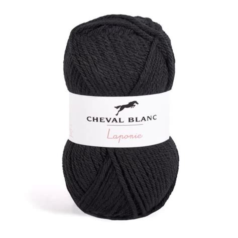 Laines Cheval Blanc Laponie Fil à Tricoter 100g 55 Acrylique 45
