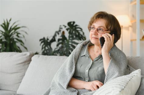 Happy Smiling Caucasian Old Senior Elderly Woman Lady Grandmother