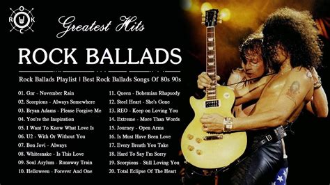 best rock ballads songs 80s 90s the best rock ballads 80s and 90s collection youtube