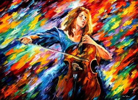 Blue Feelings Original Oil Painting On Canvas By Leonid Afremov My