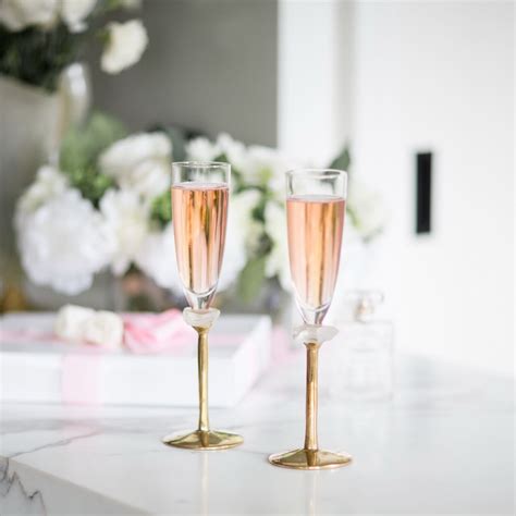 Modern Champagne Glasses Gaby 2 Gold Champagne Flutes Annavasily