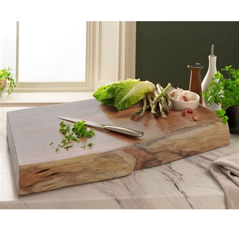Live Edge Wooden Chopping Board Accessories Wooden Chopping Boards